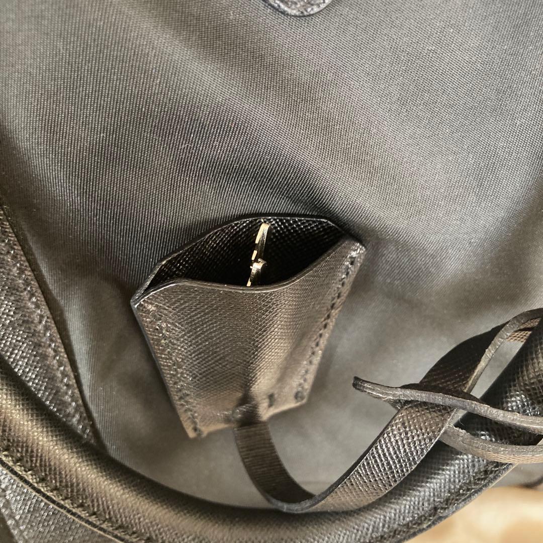 PRADA ブラック ナイロン ボストンバッグ　鍵付き　美品