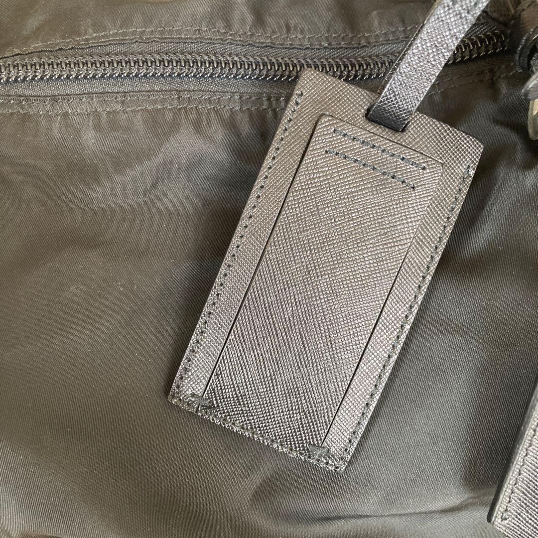 PRADA ブラック ナイロン ボストンバッグ　鍵付き　美品