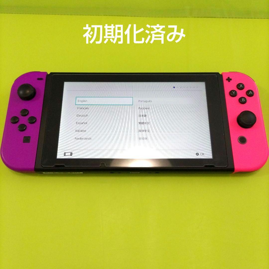 Nintendo Switch 本体一式 ジャンク ネオンパープル ネオンピンク