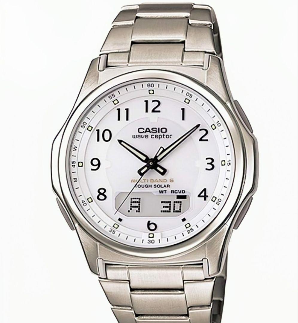 【新品・未使用・国内正規品】CASIO ソーラー/デジアナ/電波受信 ホワイト色