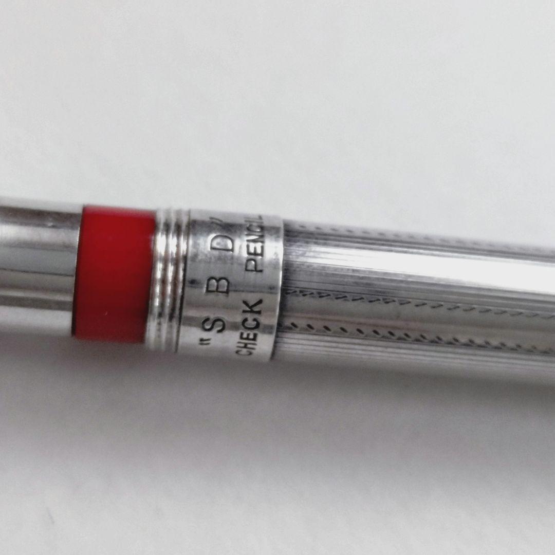 廃盤 ヴィンテージ 1935’s ツイン チェック ペンシル 無名 シルバー 銀