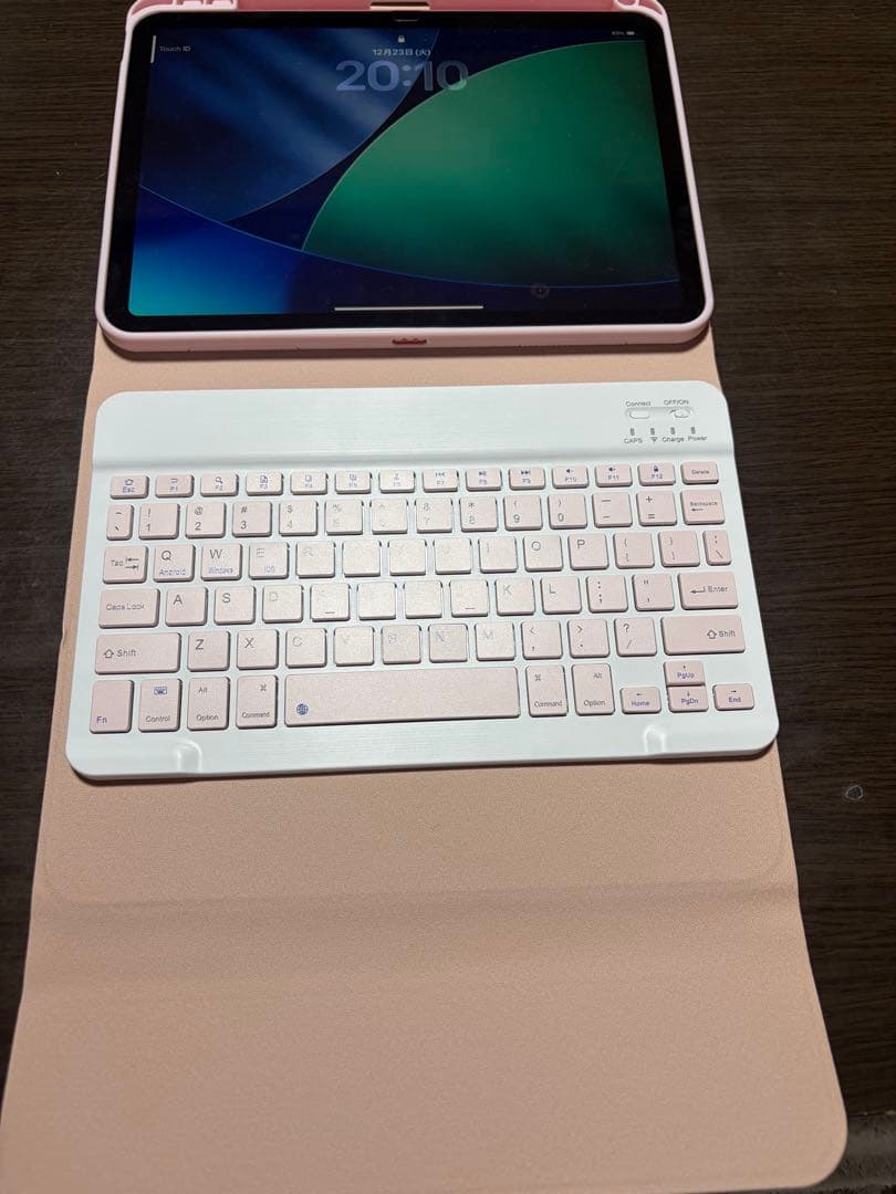 Apple iPad 本体 ピンク キーボードケース付き