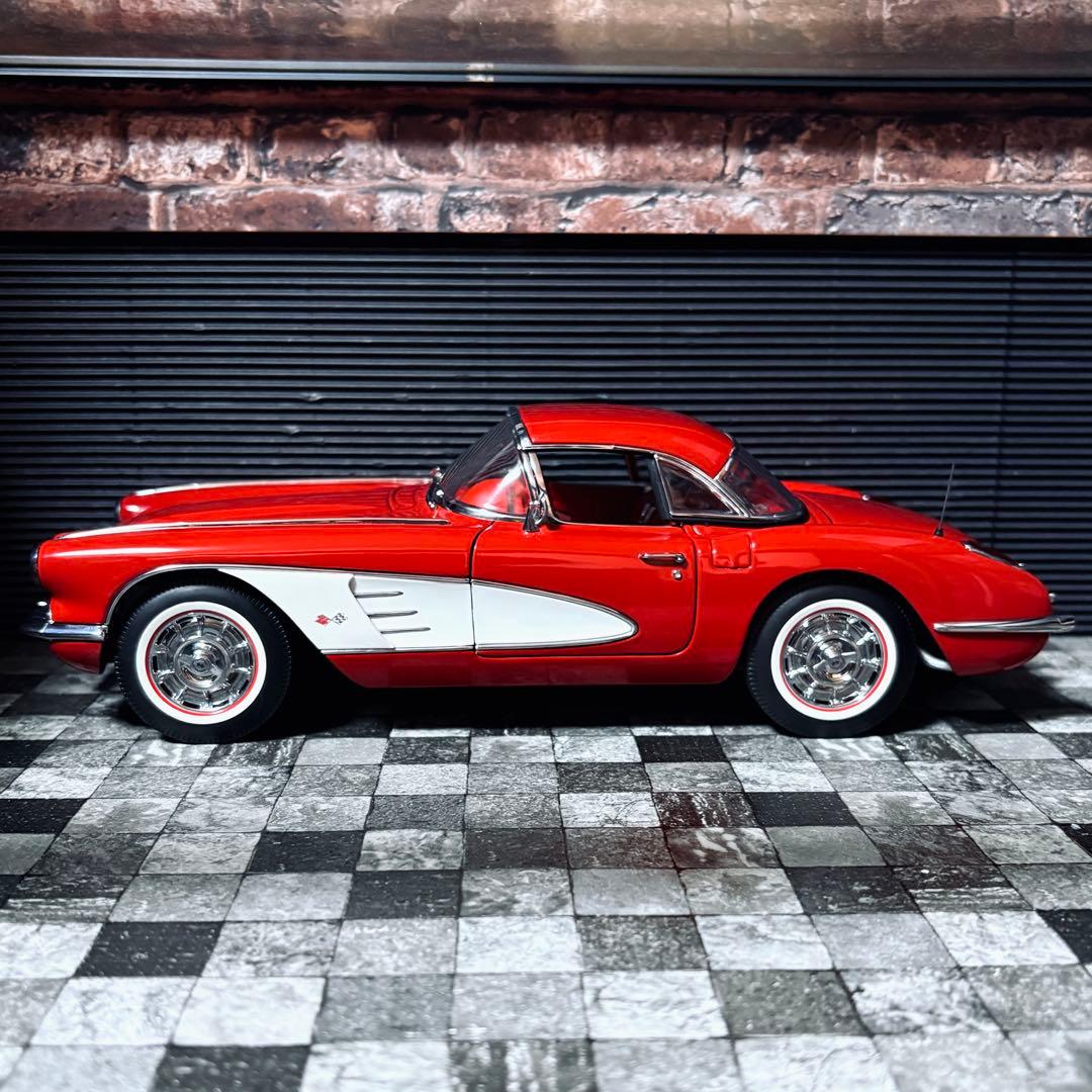 1/18 AUTOart シボレー コルベット C1 ローマレッド 1959