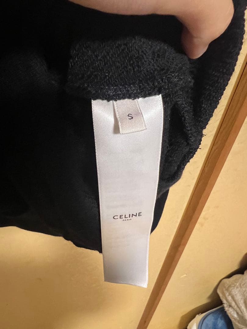 最終値下げ CELINE トリオンフ ブラック フード付きパーカー S