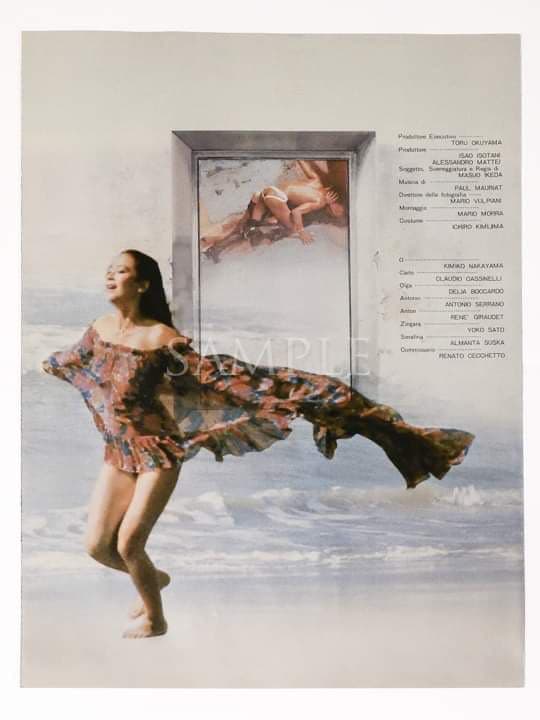 「窓からローマが見える」プレスシート池田満寿夫脚本、監督作品（限定非売品）