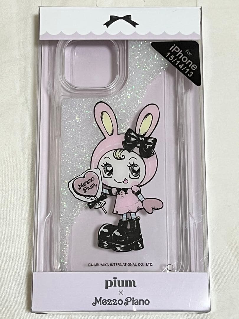 mezzo piano pium べリエちゃん グリッターiPhoneケース