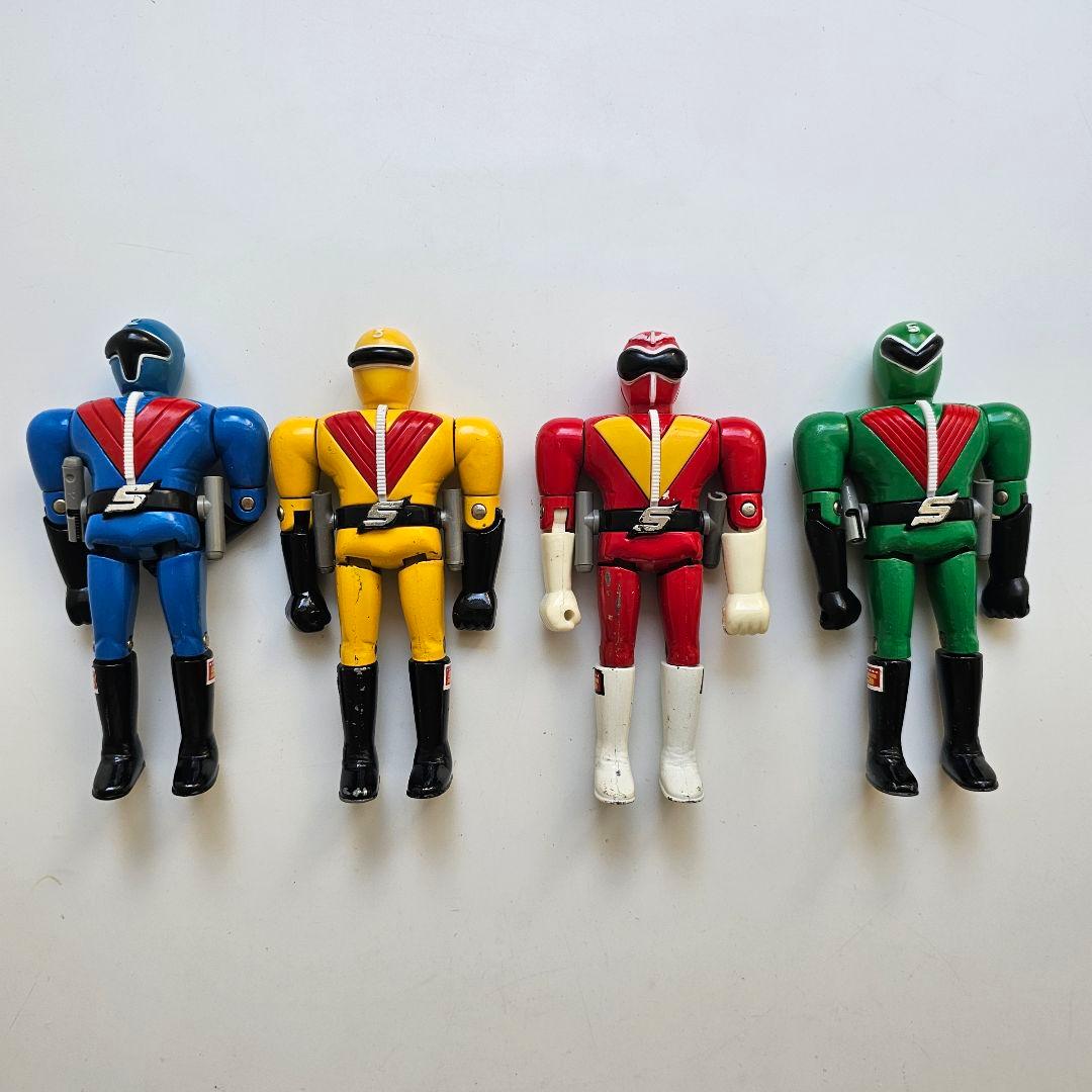 【当時物】秘密戦隊ゴレンジャー4体セット　ポピー　石森プロ　東映