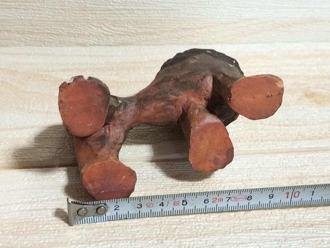 時代物！ 陶器製 獅子の形状 郷土玩具 約10cm