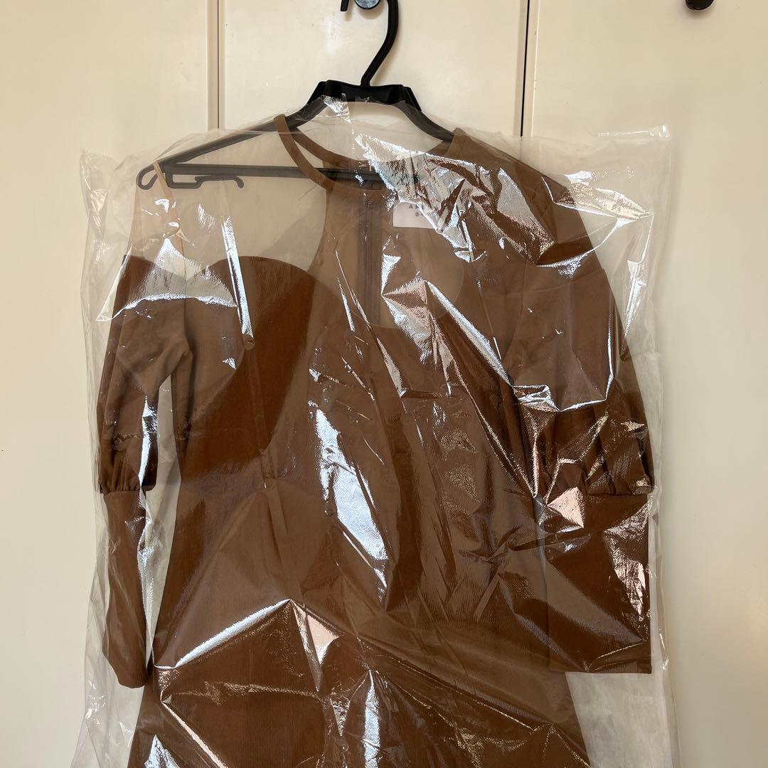 【最終値下げ】ameri LAKECURVE TRICOT RIB DRESS