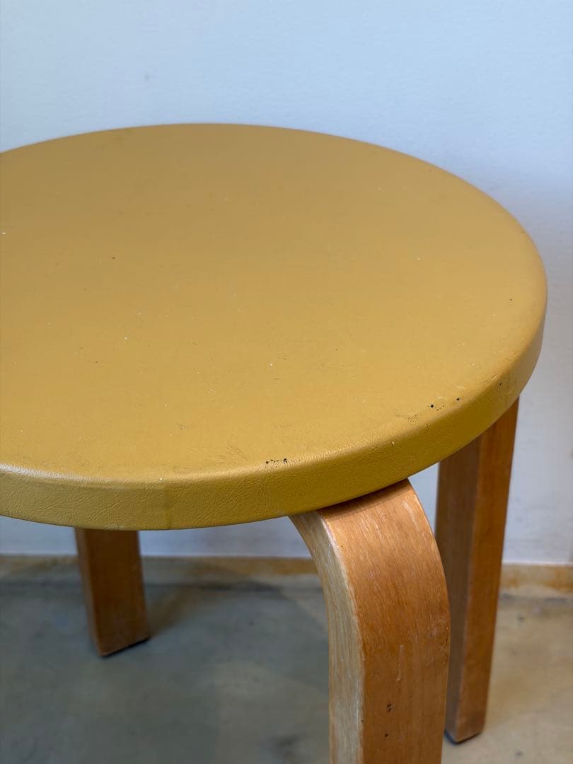 50-60's Artek stool E60 ヘルシンキ焼印スタンプ有