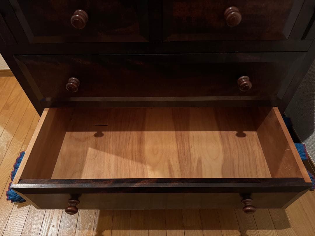 ナ*)様 松本民芸家具 ライティングビューロー 引き出し付き チェスト 薄型