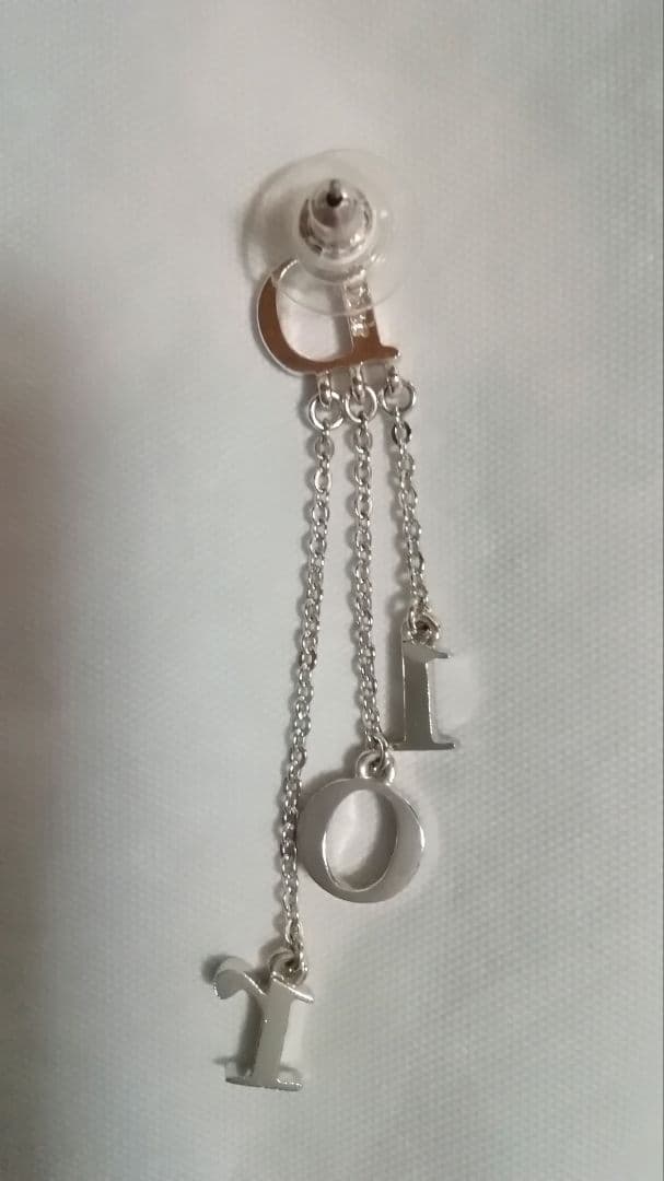鑑定済み　Christian Dior シルバー ラインストーンピアス