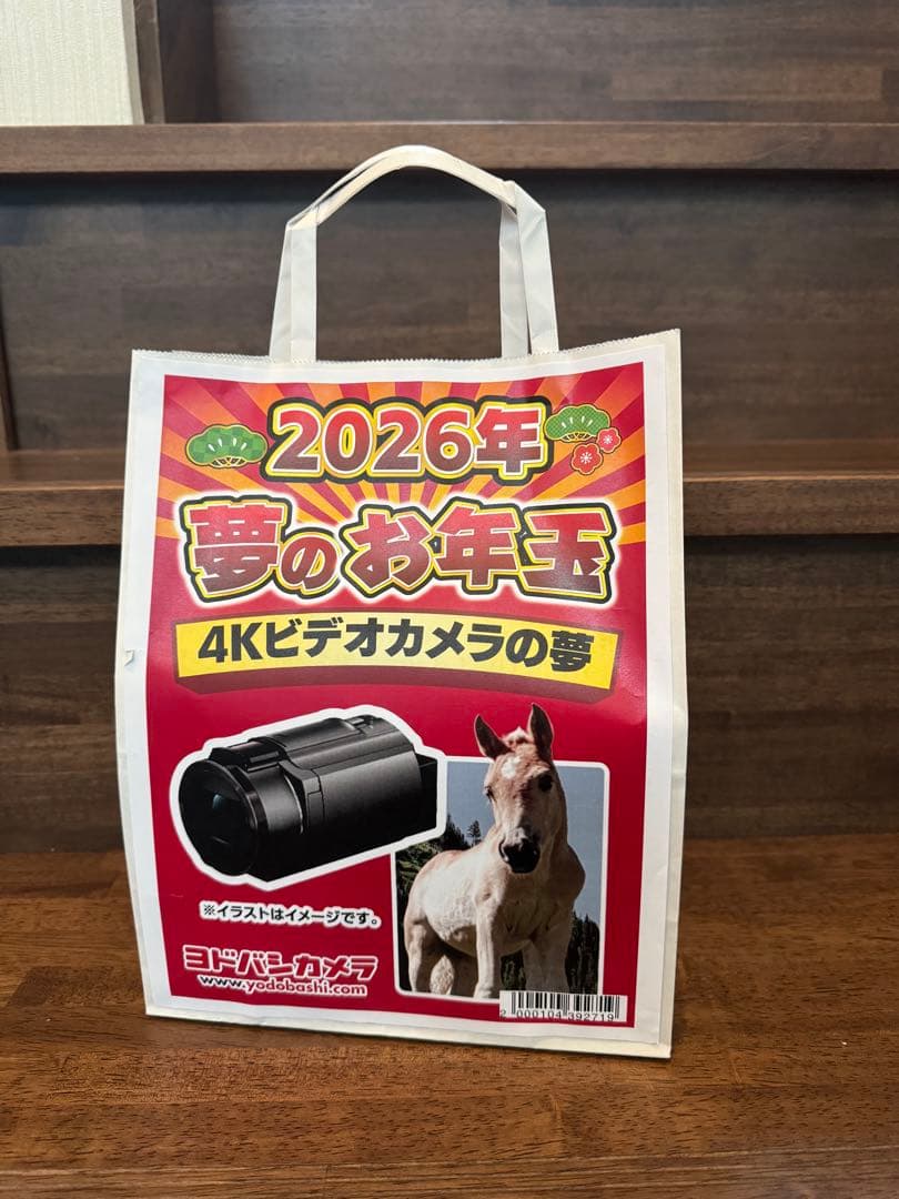 【新品未開封】ヨドバシカメラ 2026年夢のお年玉箱福袋 4Kビデオカメラの夢