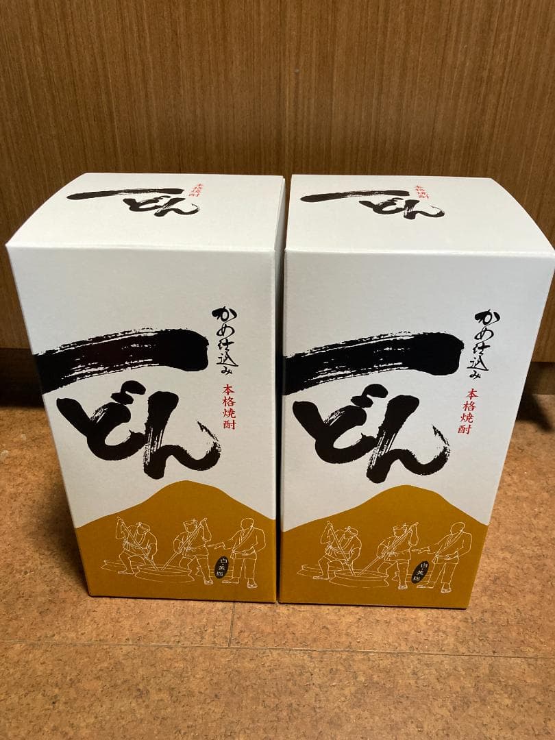 【24時間以内発送・未開封】一どん 焼酎 1800ml 箱入り2本セット