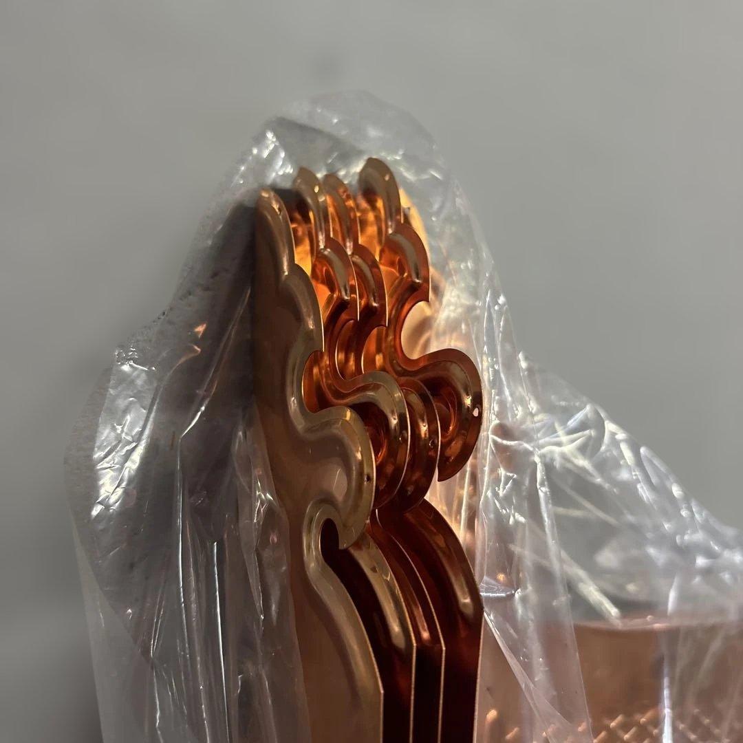 純銅製 柱巻飾り 4寸〜8寸対応 ４枚1組