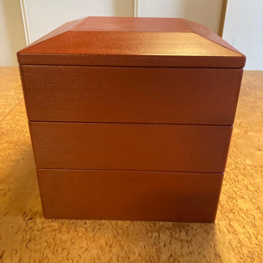 赤木明登　　重箱赤　3段