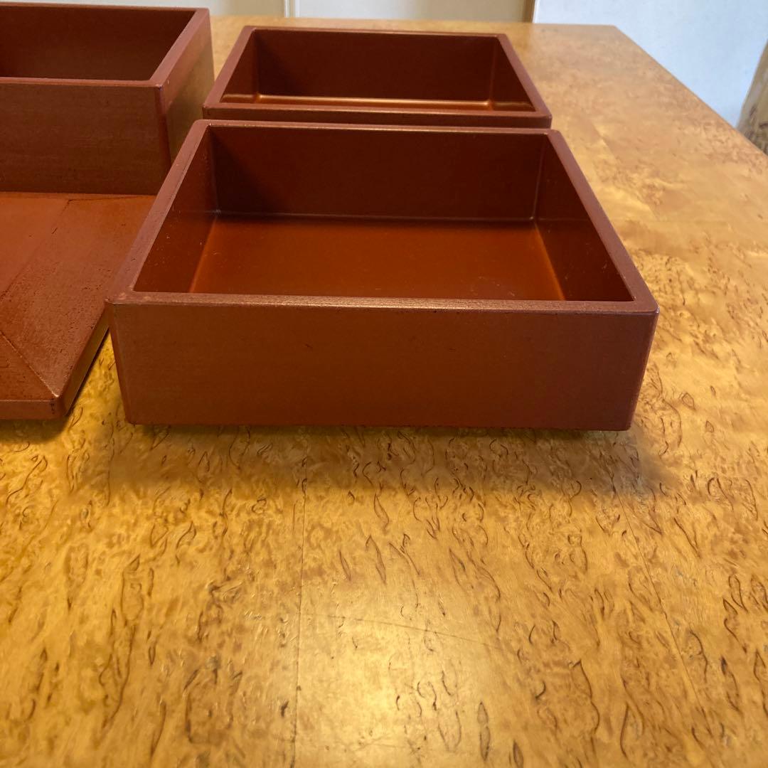 赤木明登　　重箱赤　3段