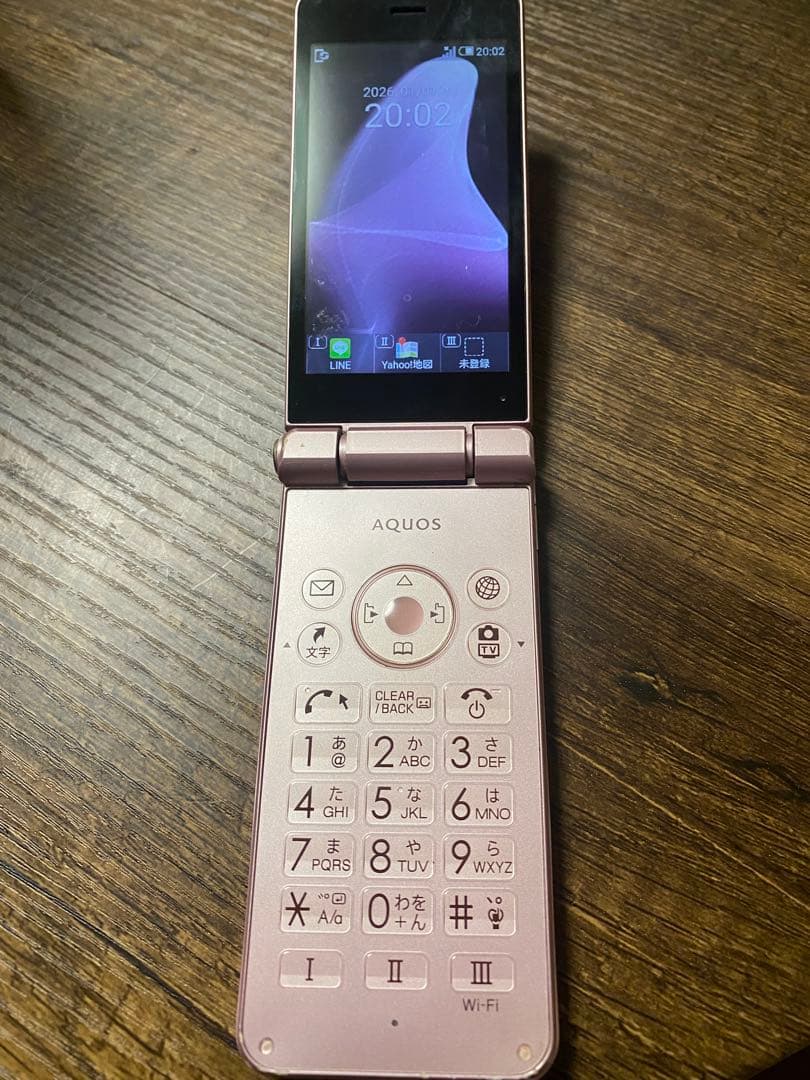 AQUOS 折りたたみ式携帯電話 ピンク601SH