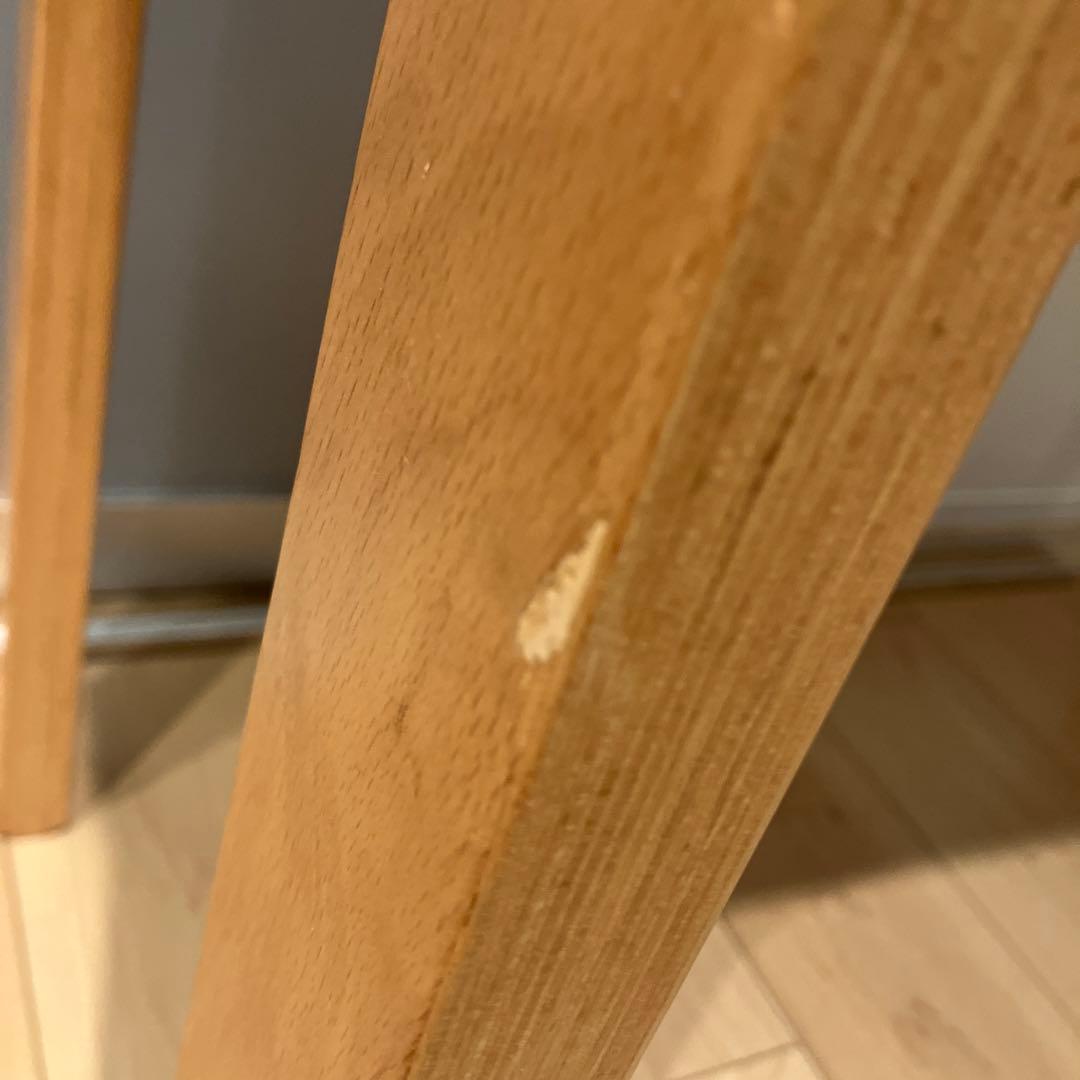 天童木工　木製ホワイトサイドテーブル