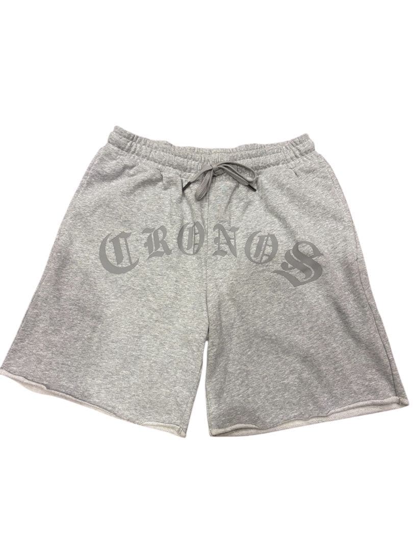 CRONOS上下セットアップブラックレターノースリーブフーディ&ショーツ別売り可