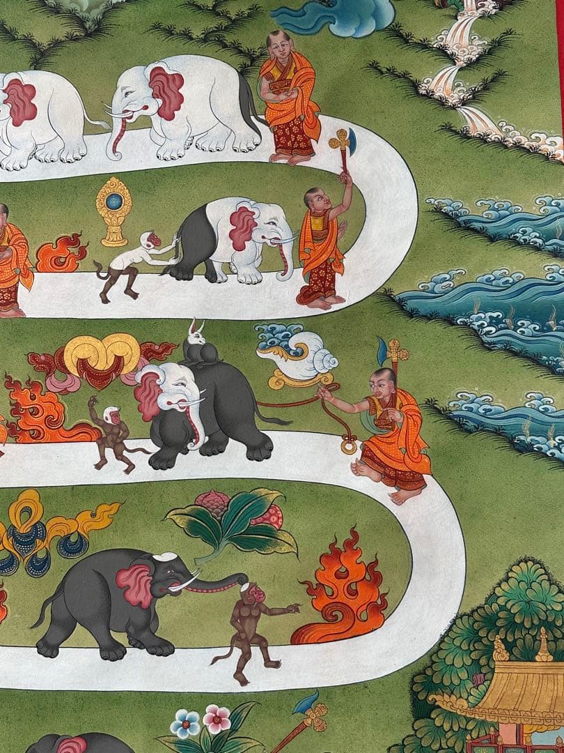 チベット絵画、ニルヴァーナ、涅槃への道