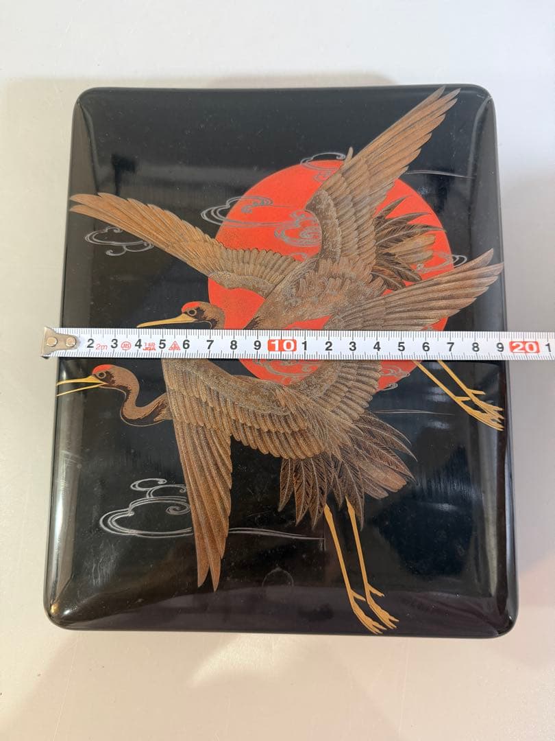 DT668 時代 旭飛鶴蒔絵 文箱