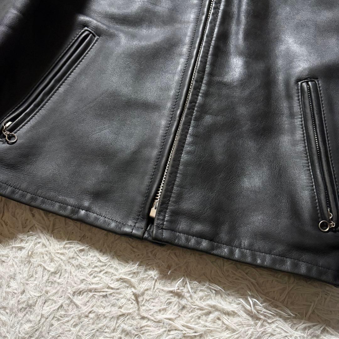 【米国製】schott ライダースジャケット　シングル　ブラック　641 38