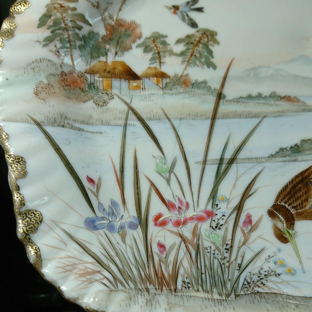 横浜絵付 貝皿 明治時代 里帰り