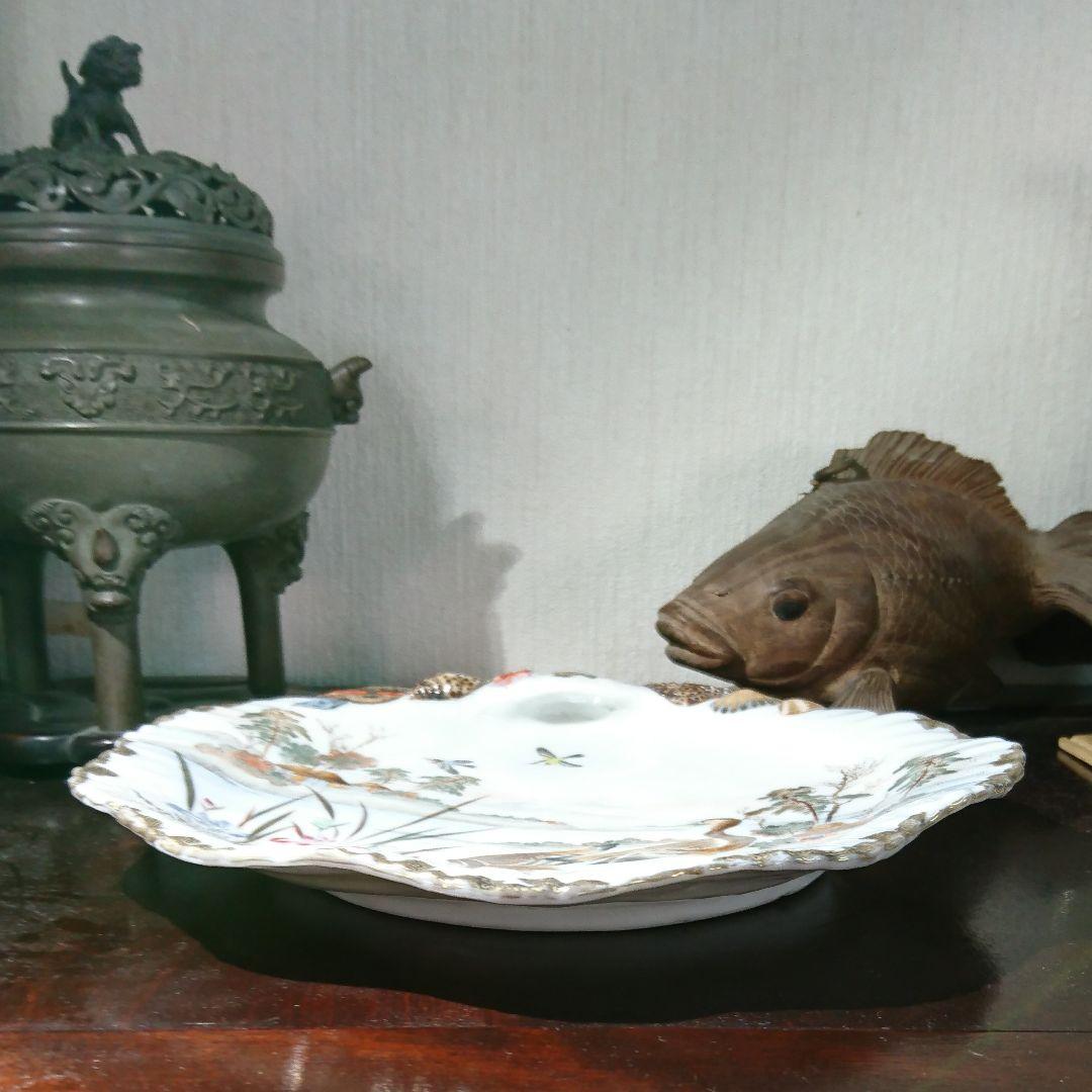 横浜絵付 貝皿 明治時代 里帰り