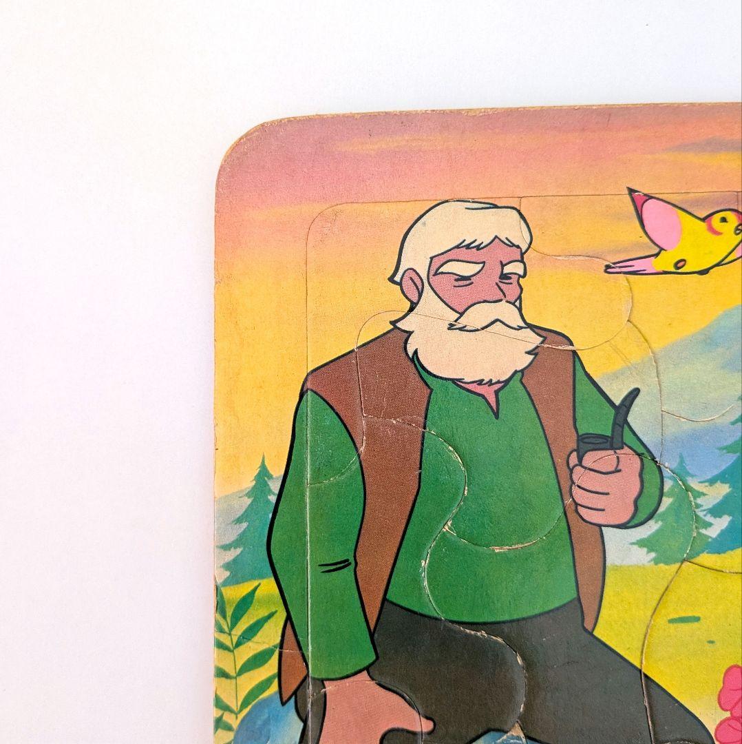 【昭和レトロ】アルプスの少女ハイジ ジグソーパズル 40片 レア