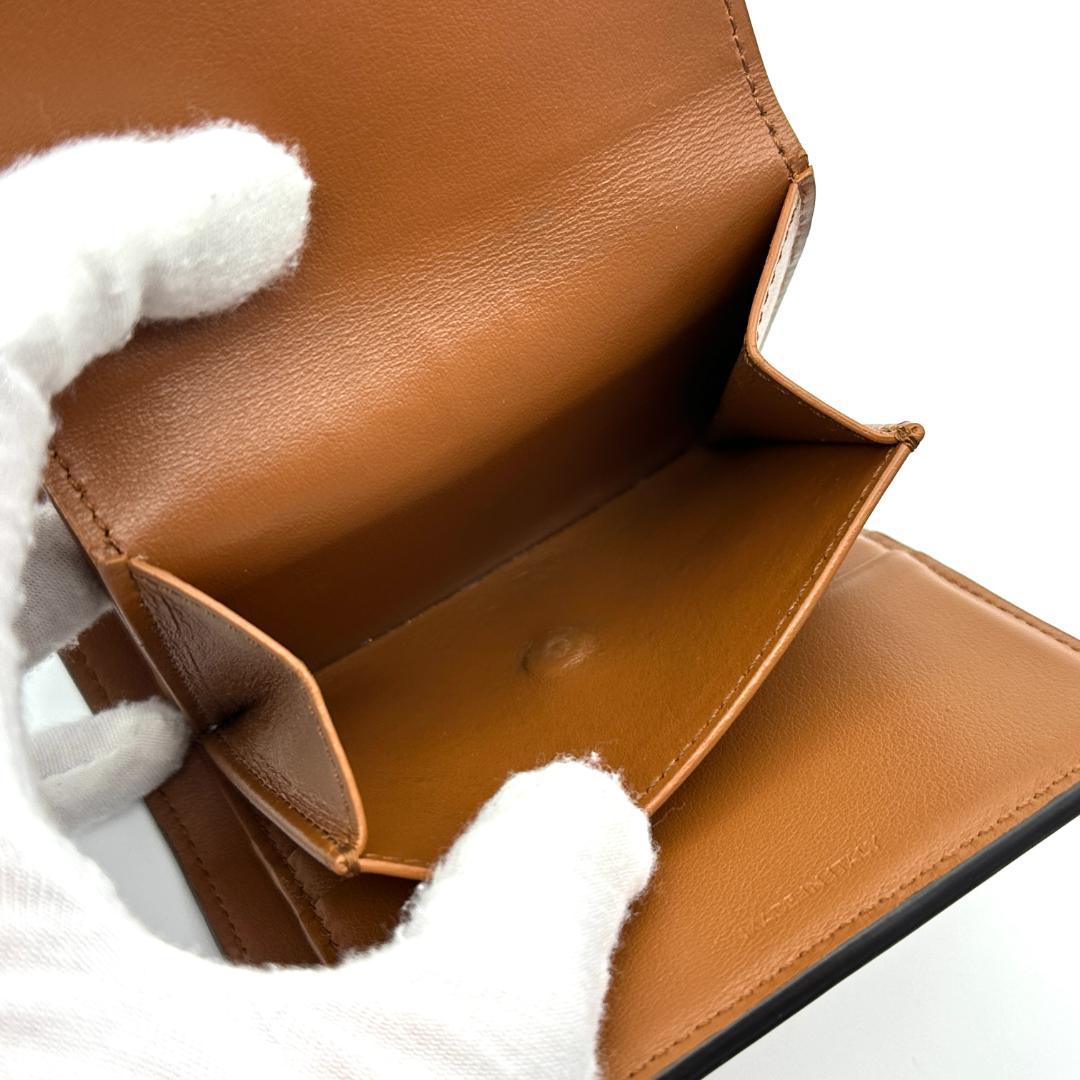 【極美品】セリーヌ　トリオンフ　スモール フラップウォレット 折財布　ブラウン