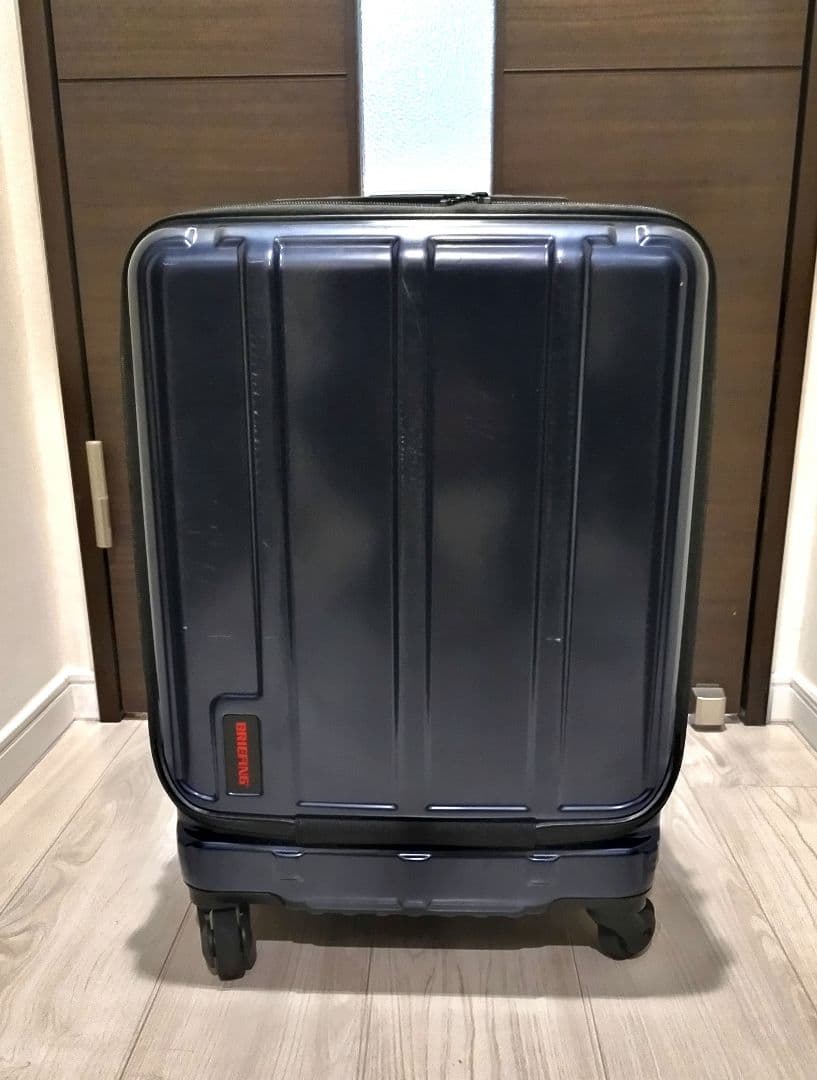 ブリーフィング　キャリーケース　機内持込 ネイビー　フロントオープン　H-34F