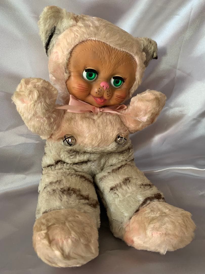 ビンテージドール　ラバーフェイス　ガンド　キティ　スリープアイ　ラバードール　猫