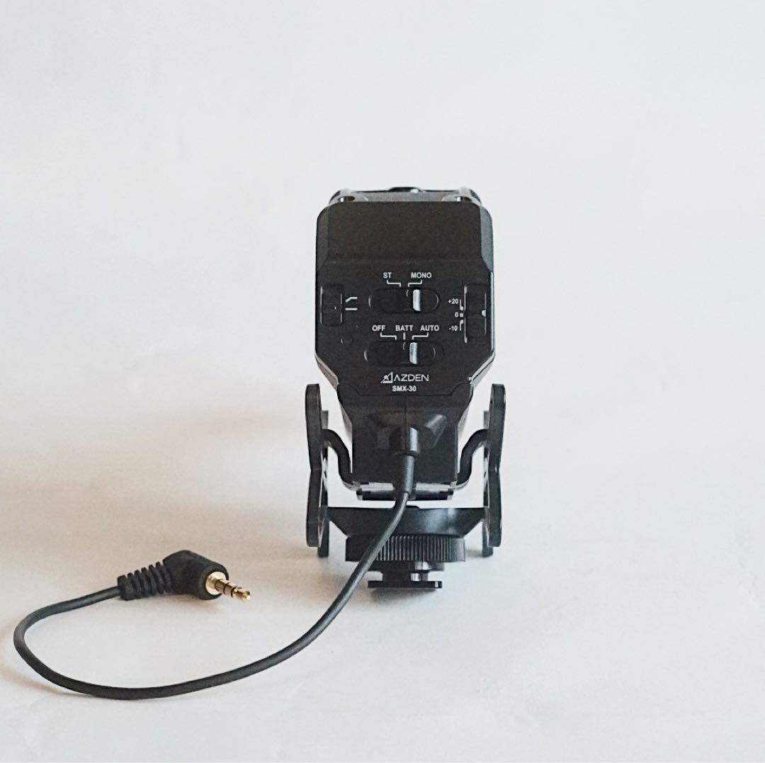 【美品】AZDEN SMX-30 ステレオ/モノラル切替式 マイク
