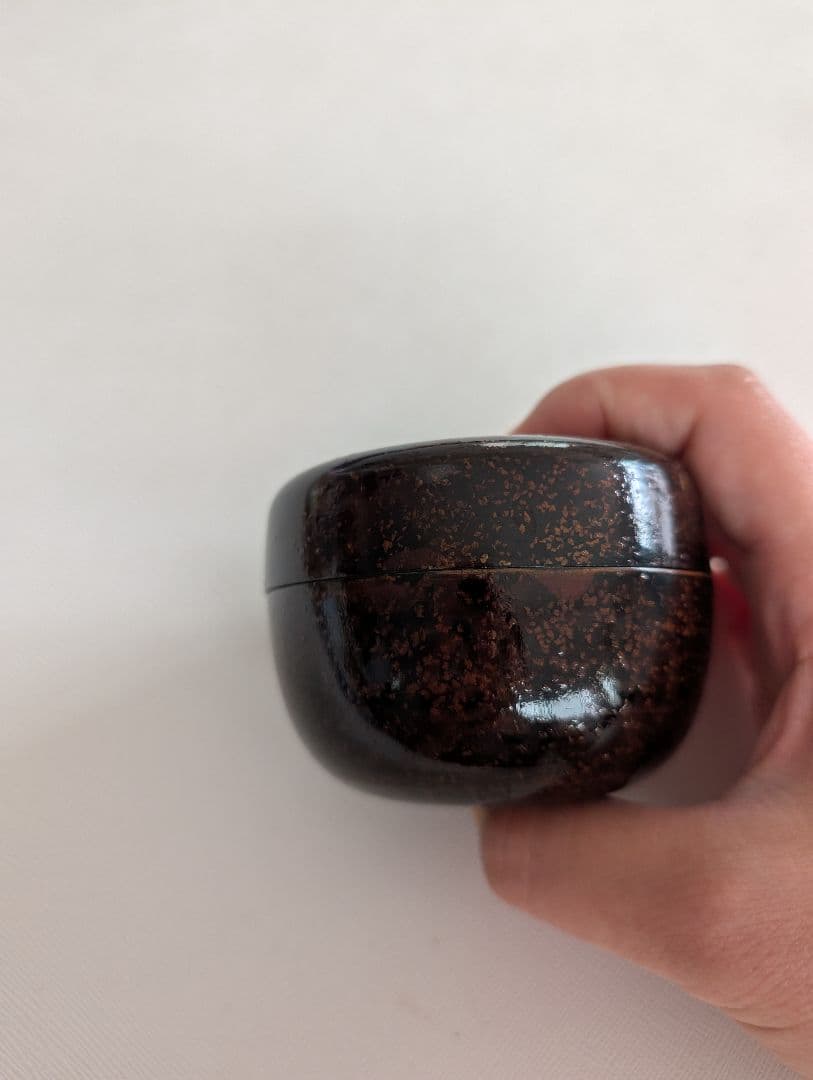 棗　茶道　椿柄