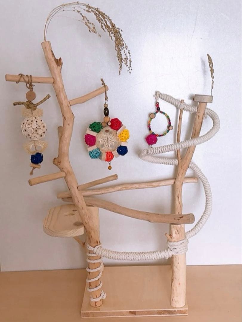 白樺　ロープパーチスタンド♪おもちゃ付きஐ