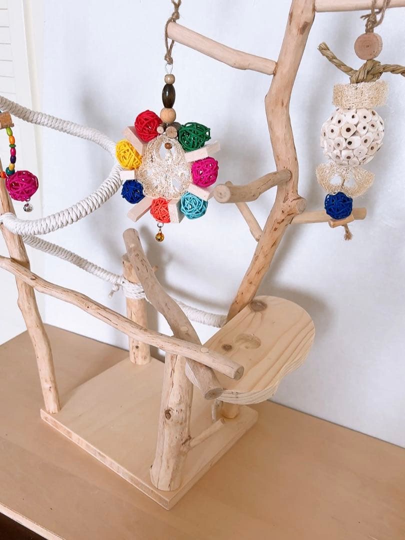 白樺　ロープパーチスタンド♪おもちゃ付きஐ