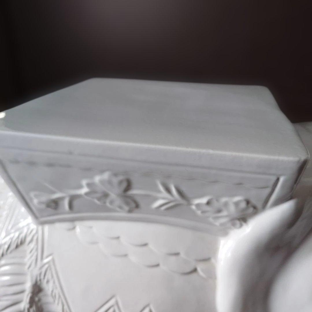 北欧風　ホワイトエレファント　象　飾り台　花台　縁起物