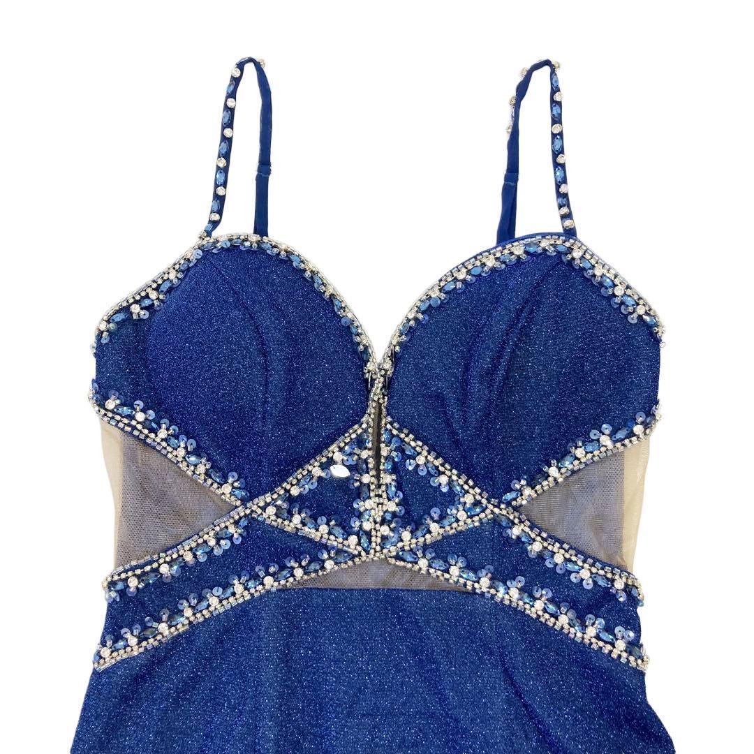 [イルマ]41599 キャバドレス ダークブルー S sugar