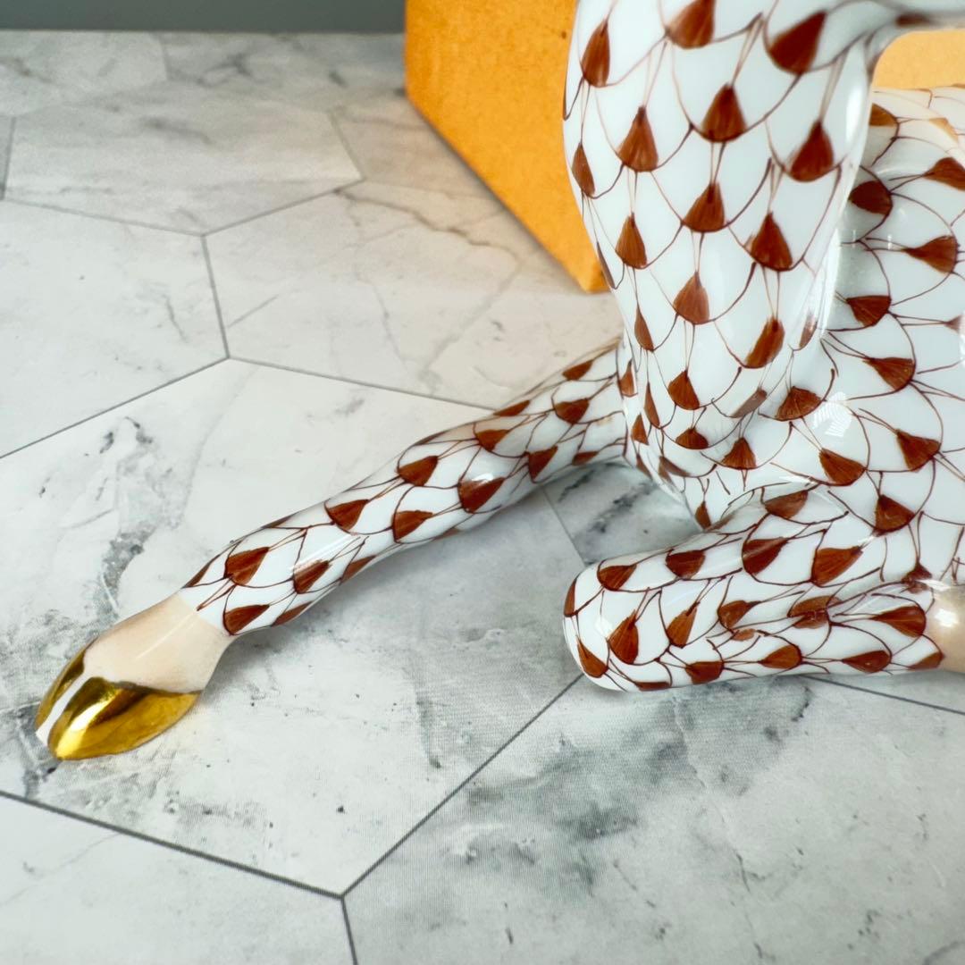 DA1294 ヘレンド　herend トナカイ　シカ　鹿置物　陶器　フィギュリン