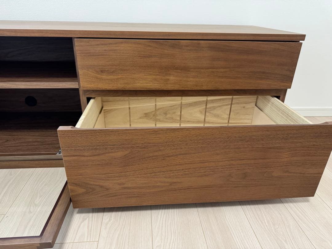 無印良品　木製AVラック　ウォールナット材