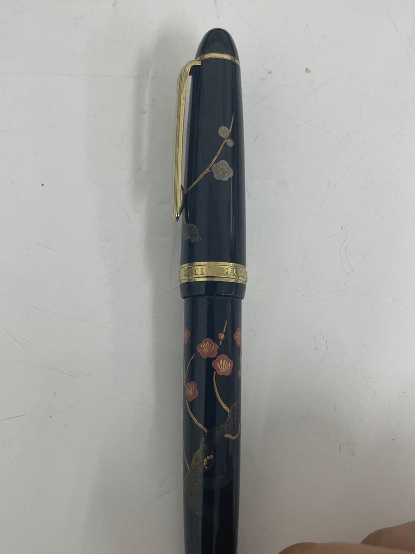 香仙 万年筆 花柄デザイン