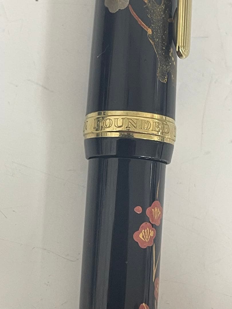 香仙 万年筆 花柄デザイン