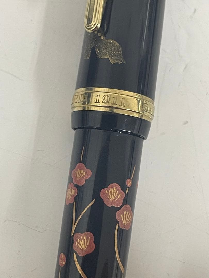 香仙 万年筆 花柄デザイン