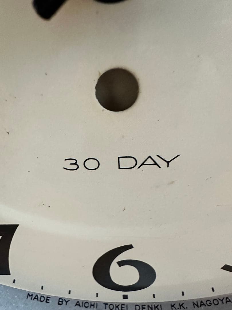 Aichi 掛時計 カレンダー付き 昭和レトロ　実働品