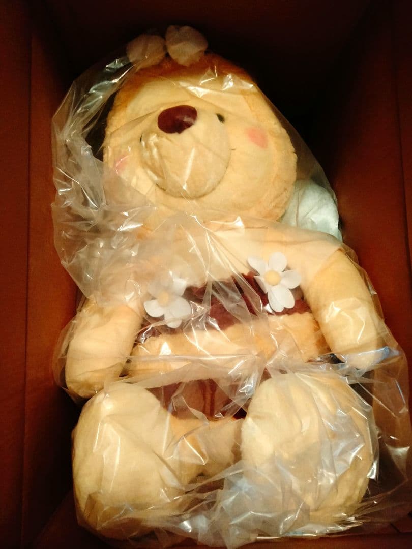 ★新品★プーさん 80cm ぬいぐるみ スーパービッグ ミツバチ 超特大サイズ