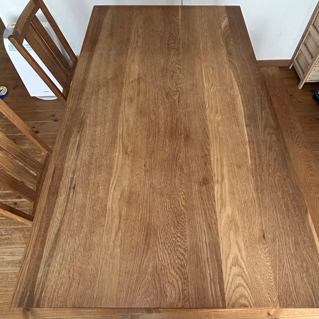 オーク材 ダイニングテーブルセット 4人掛け