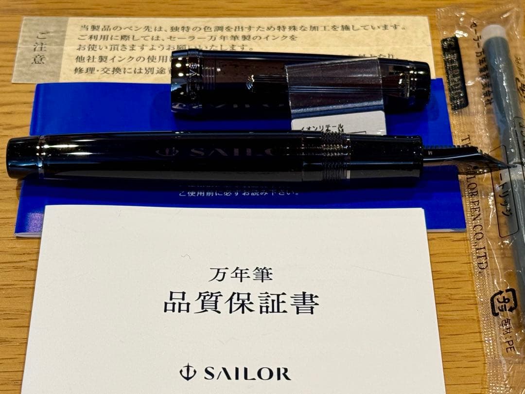 セーラー万年筆 プロフェッショナルギア ブラックスケルトン21金 M中字　限定品