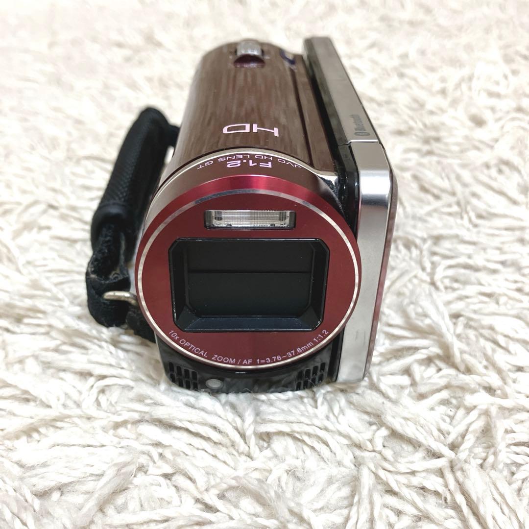 【美品】JVC Everio GZ-HM880 赤 バッテリー3個付き