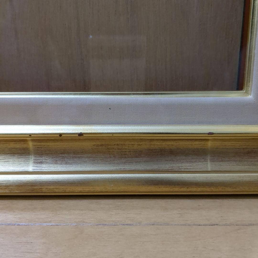 金色 F15 号 油彩額縁 木製　中古